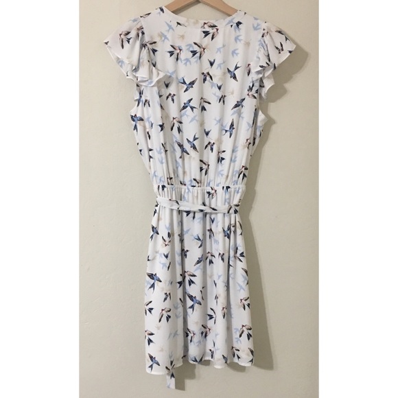 DR2 by Daniel Rainn Patterned Ruffle V-neck Dress - Picture 5 of 8